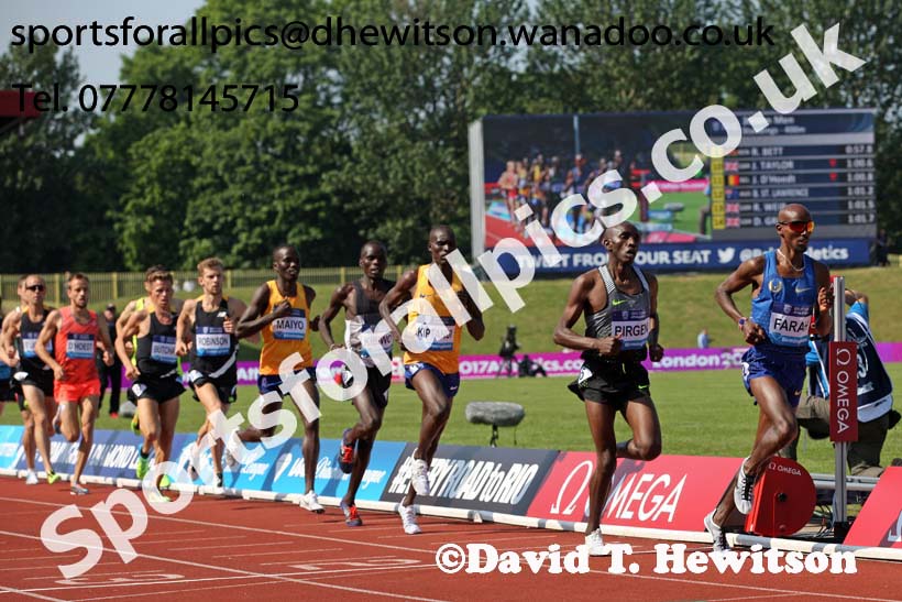 Mens 3000 metres, IAAF Diamond League, Birmingham. Photo: David T. Hewitson/Sports for All Pics